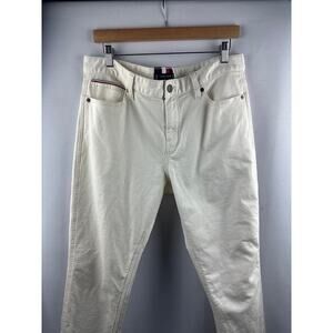 Men’s Cream Tommy Hilfiger Straight Jeans 34/30